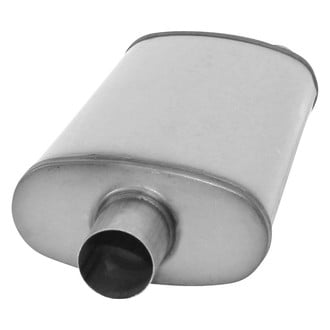 AP Exhaust® - Xlerator Performance Stainless Steel Oval Gray Exhaust Muffler