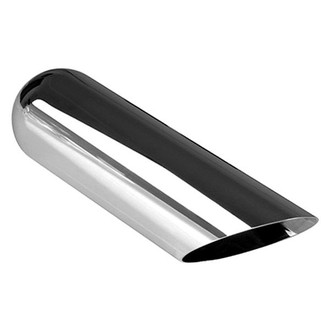 AP Exhaust® - Xlerator™ Stainless Steel Round 45 Degree Angle Cut Weld-On Exhaust Tip (2" Inlet, 3" Outlet, 12" Length)