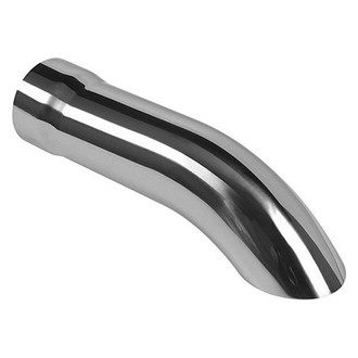 AP Exhaust® - Xlerator™ Stainless Steel Turndown Weld-On Chrome Exhaust Tip