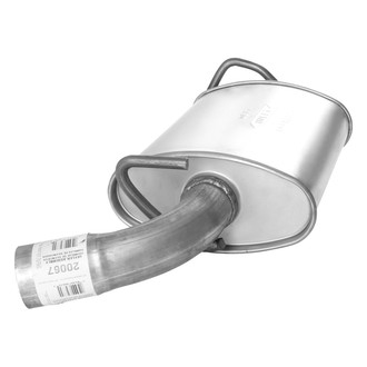 AP Exhaust® - Challenge Series Driver Side Oval Exhaust Muffler