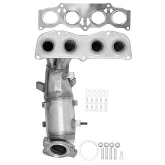 AP Exhaust® - Stainless Steel Direct Fit Exhaust Manifold with Integrated Catalytic Converter