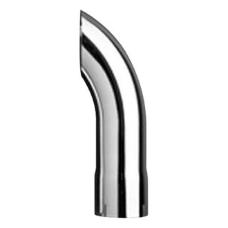 AP Products® - Stainless Steel Turndown Chrome Exhaust Tip (2.25" Inlet, 2.25" Outlet, 12" Length)