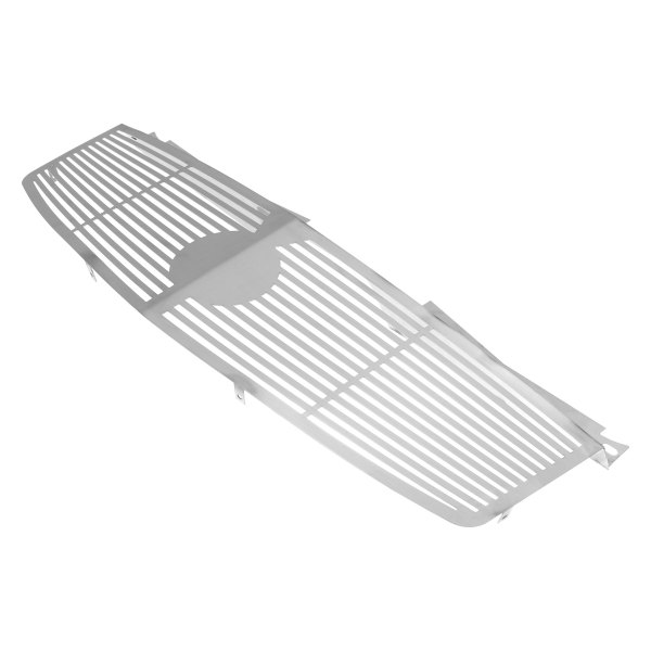 APG® - 1-Pc Sheet Series Silver Hairline Horizontal Bars Punch Laser Cut Main Grille