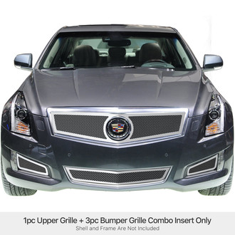 APG® - 4-Pc Chrome Polished 1.8 mm Wire Mesh Main and Bumper Grille Kit