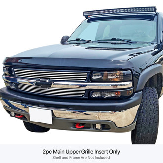 APG® - 2-Pc Chrome Polished 8x6 mm Horizontal Billet Main Grille