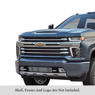 APG® - 1-Pc Chrome Polished 8x6 mm Horizontal Billet Bumper Grille