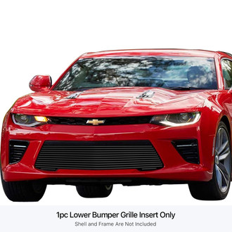 APG® - 1-Pc Black Horizontal Billet Bumper Grille