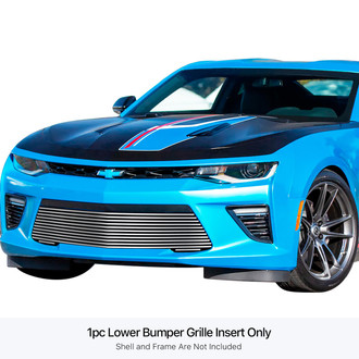 APG® - 1-Pc Chrome Polished Horizontal Billet Bumper Grille