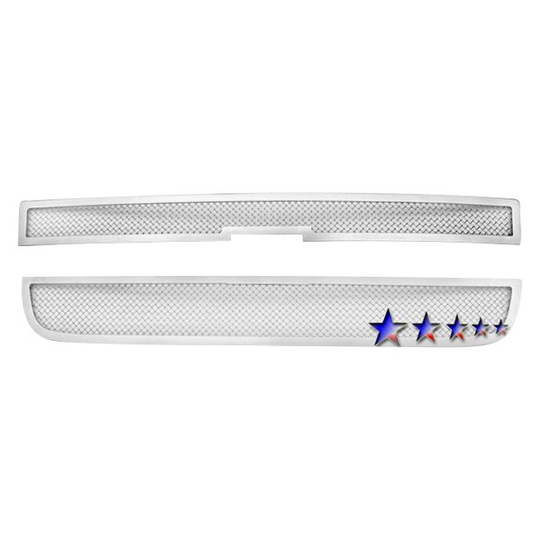 APG® - 2-Pc Chrome Polished 1.8 mm Wire Mesh Main Grille