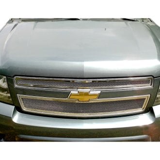 APG® GR03GFD51T - 2-Pc Chrome Polished 1.8 mm Wire Mesh Main Grille