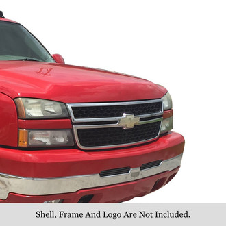 APG® - 2-Pc Black 8x6 mm Horizontal Billet Top Bumper Grilles
