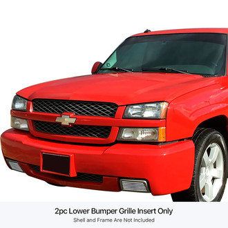 APG® - 2-Pc Chrome Polished Horizontal Billet Bumper Grille