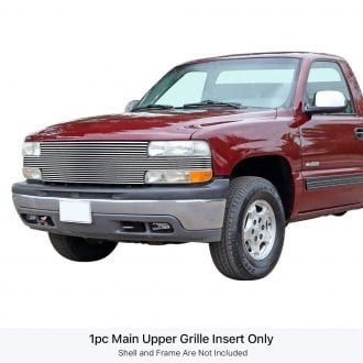 APG® - 1-Pc "Full Face" Chrome Polished 8x6 mm Horizontal Billet Main Grille