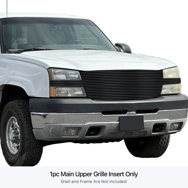 APG® - 1-Pc "Full Face" Black Powder Coated Horizontal Billet Main Grille