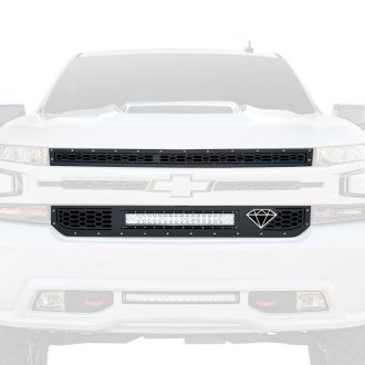 APG® - 1-Pc Honeycomb Style Black Laser Cut Mesh Main Grille with LED Lights