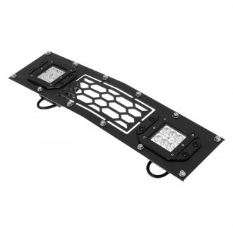 APG® - 1-Pc Honeycomb Style Black Laser Cut Mesh Bumper Grille with LED Lights