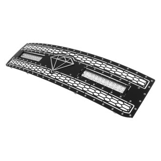 APG® - Honeycomb Style Black Laser Cut Mesh Main and Bumper Grille Set with LED Lights