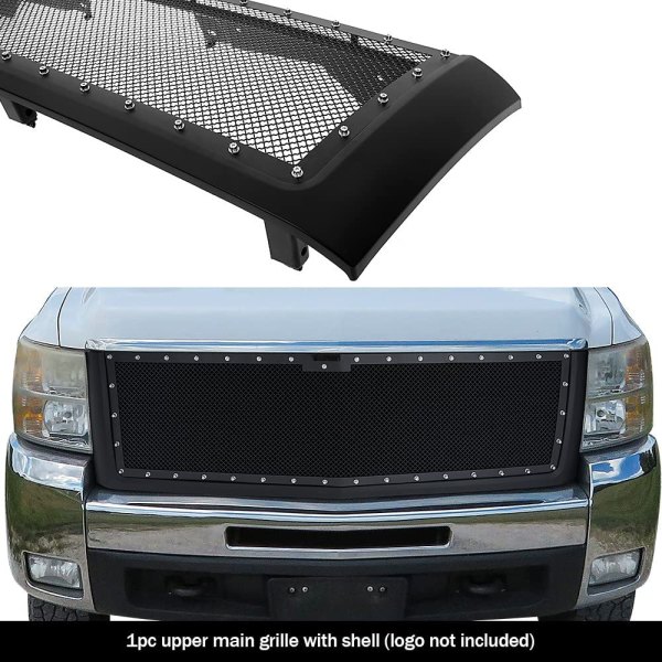 APG® - 1-Pc Black Powder Coated 1.8 mm Wire Mesh Main Grille