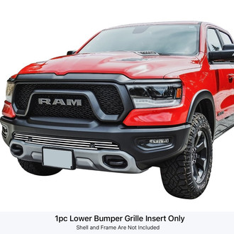 APG® - 1-Pc Chrome Polished 8x6 mm Horizontal Billet Bumper Grille