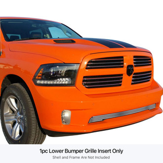 APG® - 1-Pc Chrome Polished 8x6 mm Horizontal Billet Bumper Grille