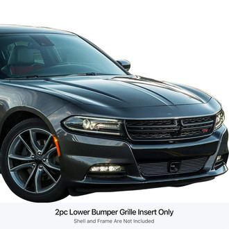 APG® - 1-Pc Black Horizontal Billet Bumper Grille