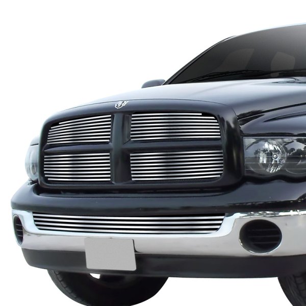 APG® - 5-Pc Chrome Polished 8x6 mm Horizontal Billet Main and Bumper Grille Kit