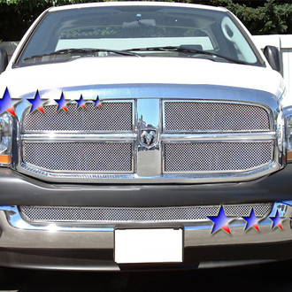 APG® - 1-Pc Chrome Polished 1.8 mm Wire Mesh Bumper Grille