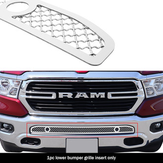 APG® - 1-Pc Chrome Polished 2.5 mm Wire Mesh Bumper Grille