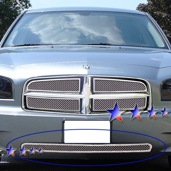 APG® - 1-Pc Plain Weave Style Chrome Polished 1.8 mm Wire Mesh Bumper Grille
