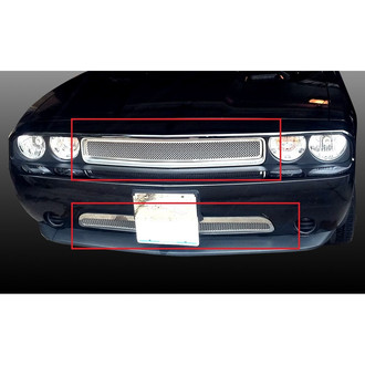 APG® - 2-Pc Chrome Polished 1.8 mm Wire Mesh Main and Bumper Grille Kit