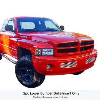 APG® - 2-Pc Polished Horizontal Billet Bumper Grille