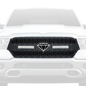 APG® - 1-Pc Honeycomb Style Black Laser Cut Mesh Main Grille with LED Lights