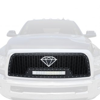 APG® - 1-Pc Honeycomb Style Black Laser Cut Mesh Main Grille with LED Lights