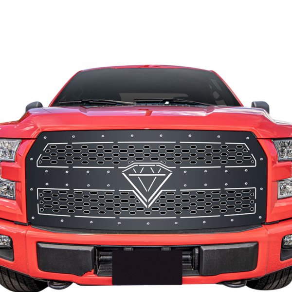 APG® - 1-Pc Chrome Polished 8x6 mm Horizontal Billet Main Grille