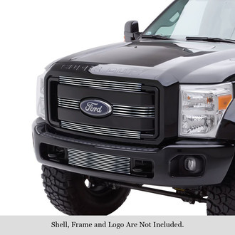 APG® - 5-Pc Chrome Polished 8x6 mm Horizontal Billet Main and Bumper Grille Kit