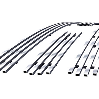 APG® - Polished 8x6 mm Horizontal Billet Main and Bumper Grille Set