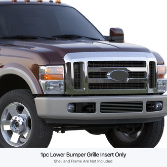APG® - 1-Pc Black 8x6 mm Horizontal Billet Bumper Grille