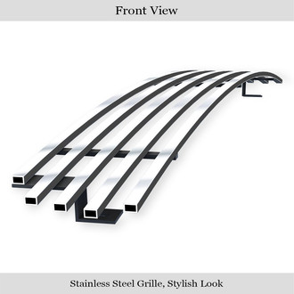 APG® - 1-Pc Polished 8x6 mm Horizontal Billet Bumper Grille