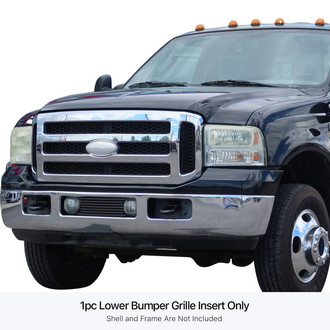 APG® - 1-Pc Black Horizontal Billet Bumper Grille