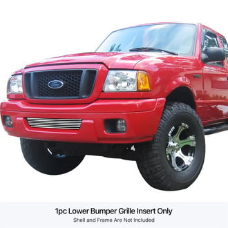 APG® - 1-Pc Chrome Polished Horizontal Billet Bumper Grille