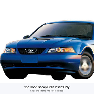 APG® - 1-Pc Polished 8x6 mm Horizontal Billet Scoop Below Hood Grille
