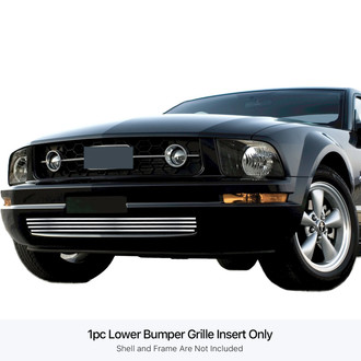 APG® - 1-Pc Polished 8x6 mm Horizontal Billet Bumper Grille