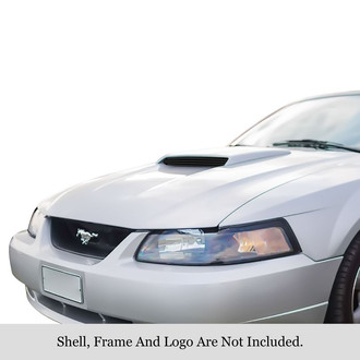 APG® - 1-Pc Black 8x6 mm Horizontal Billet Hood Scoop Grille