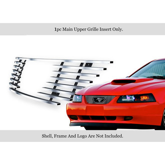 APG® - 1-Pc Silver Hairline Horizontal Billet Main Grille