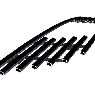 APG® - Black 8x6 mm Horizontal Billet Main and Bumper Grille Set