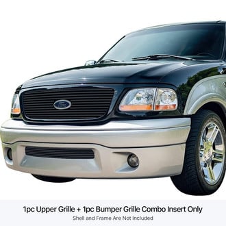 APG® - 1-Pc Black 8x6 mm Horizontal Billet Main and Bumper Grille