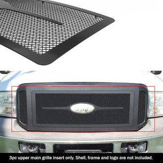 APG® - 3-Pc Black 1.8 mm Wire Mesh Main Grille