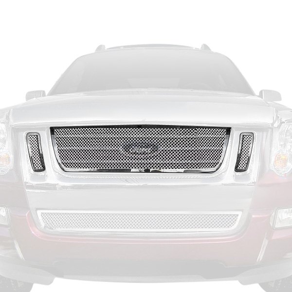 APG® - 3-Pc Chrome Polished 1.8 mm Wire Mesh Main Grille