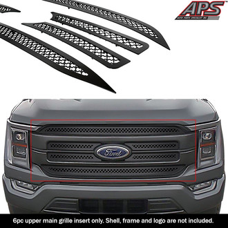 APG® - 6-Pc Black 2.5 mm Wire Mesh Main Grille