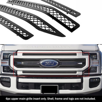 APG® - 6-Pc Black Wire Mesh Main Grille